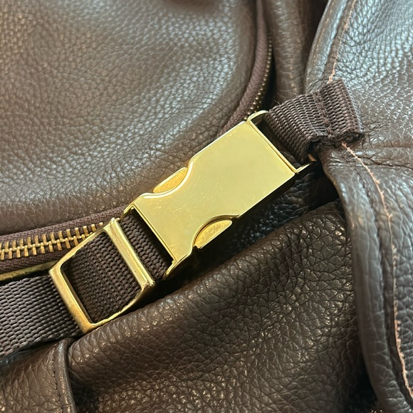 Del Toro Brown Leather Backpack - Picture 13 of 15